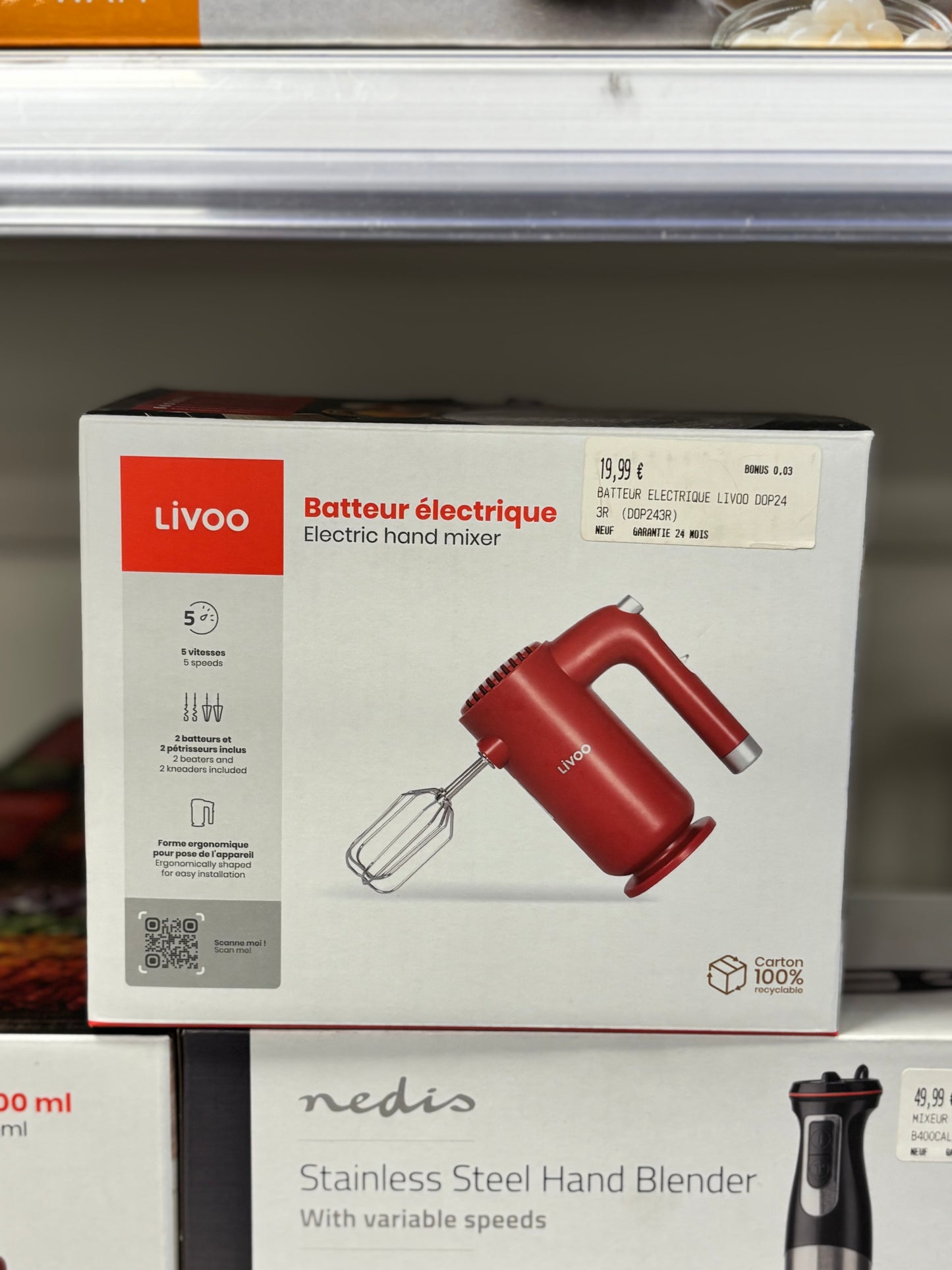 BATTEUR ÉLECTRIQUE LIVOO DOP24