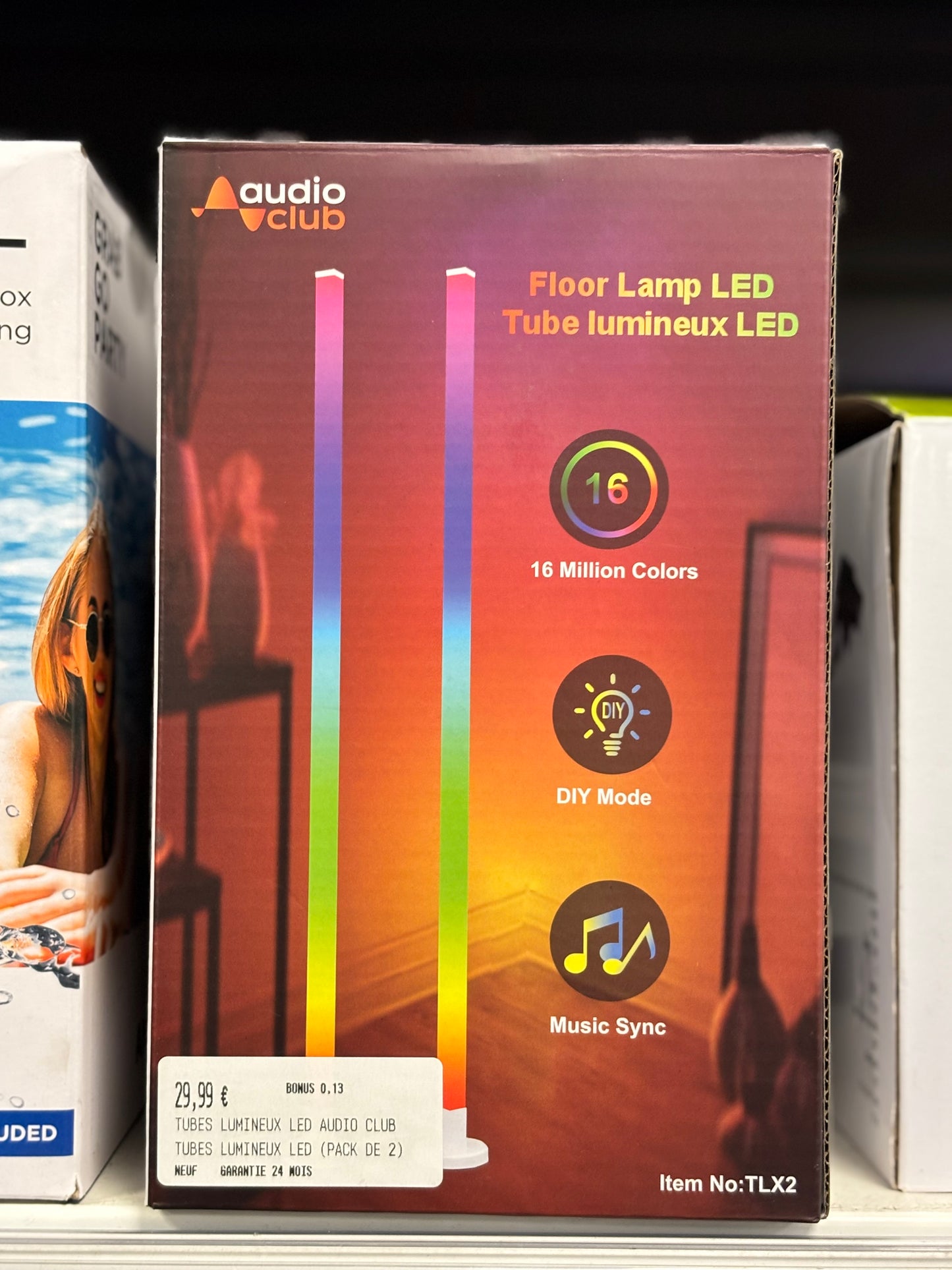 TUBES LUMINIEUX LED AUDIO CLUB